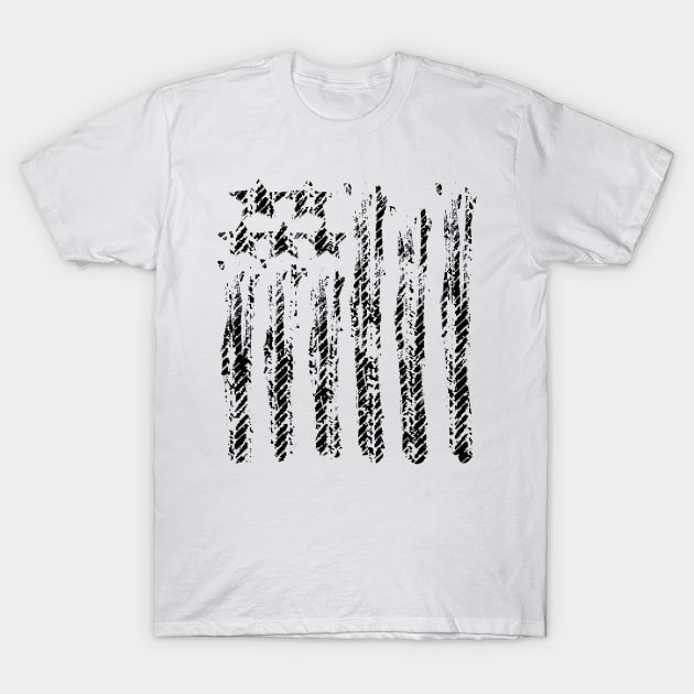 United States USA Flag Design T-Shirt by rashiddidou
